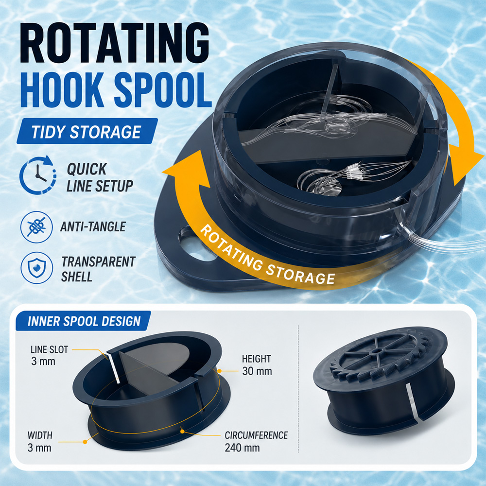 Портативный поворотный ящик дл – обзор и цена Fishing Line Box