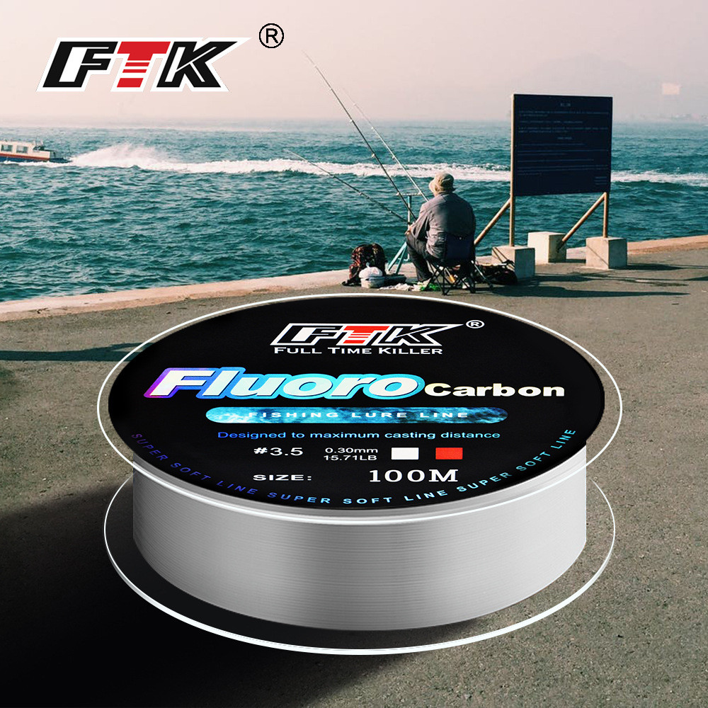 100 м леска с фторуглеродным п – обзор и цена Fluorocarbon Line