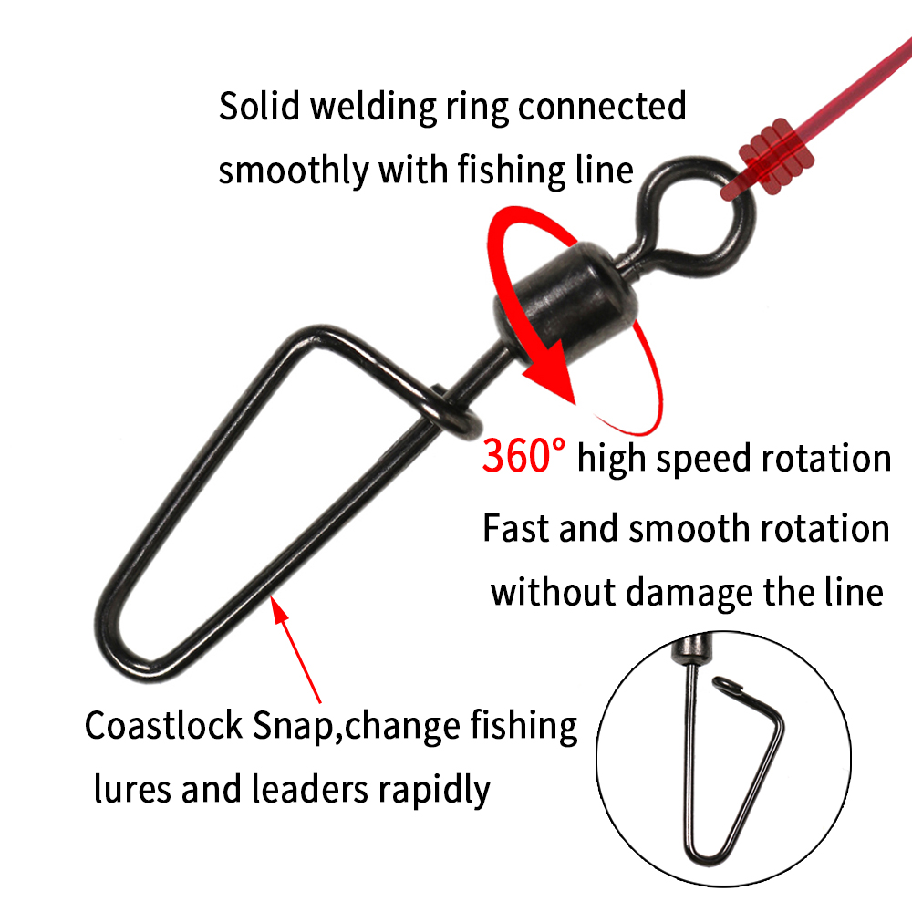 20 штук # Вертлюг-карабин 12-1 – обзор и цена Monofilament Line